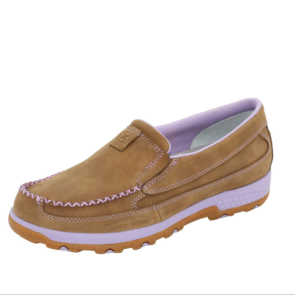 Twisted X Womens Slip On | Cellstretch | Brown / Lilac