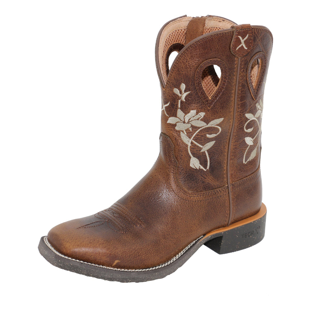 Twisted X Womens Boots | 9 Tech X2 Zip | Oiled Bomber / Oiled