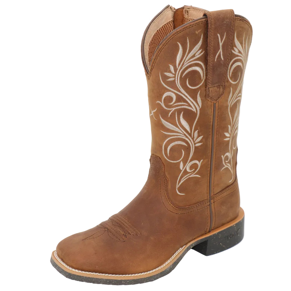 Twisted X Womens Western Boots | Tech X2 | Oiled Brown / Brown