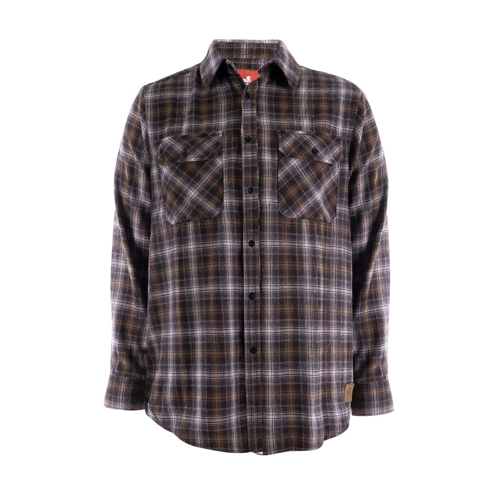 Dux Bak Mens Thermal Shirt | Mason | Black / Tan