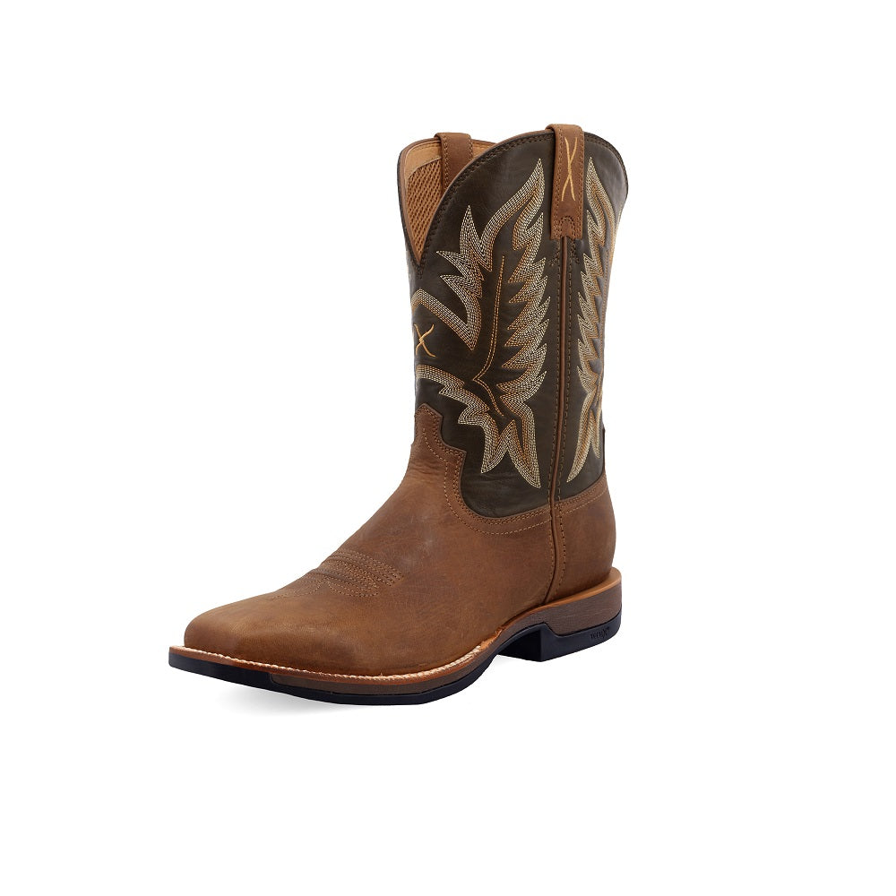 Twisted X Mens Boot | 11 Tech X1 | Buff Tan / Burnt Olive