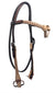 Toprail Equine Headstall | Futurity | Latigo Leather | Brown
