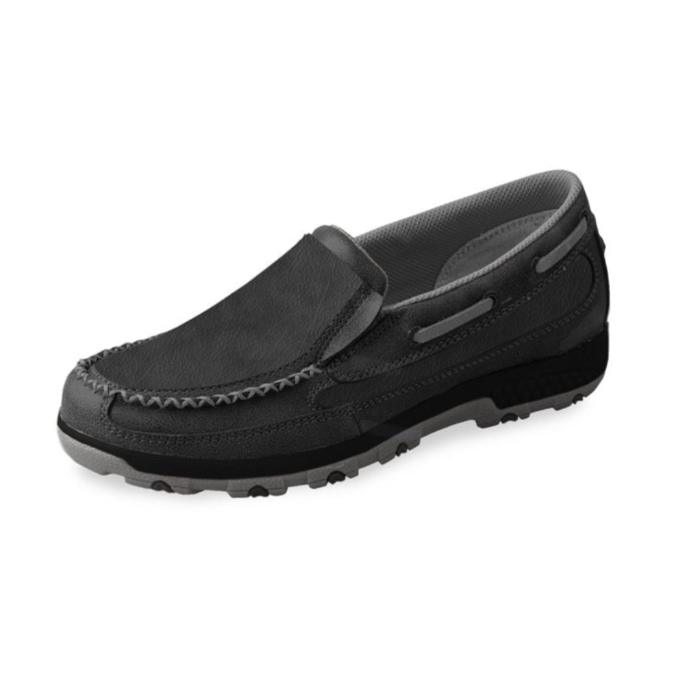Twisted X Womens Shoes |  Cellstretch Slip On | Black / Dove