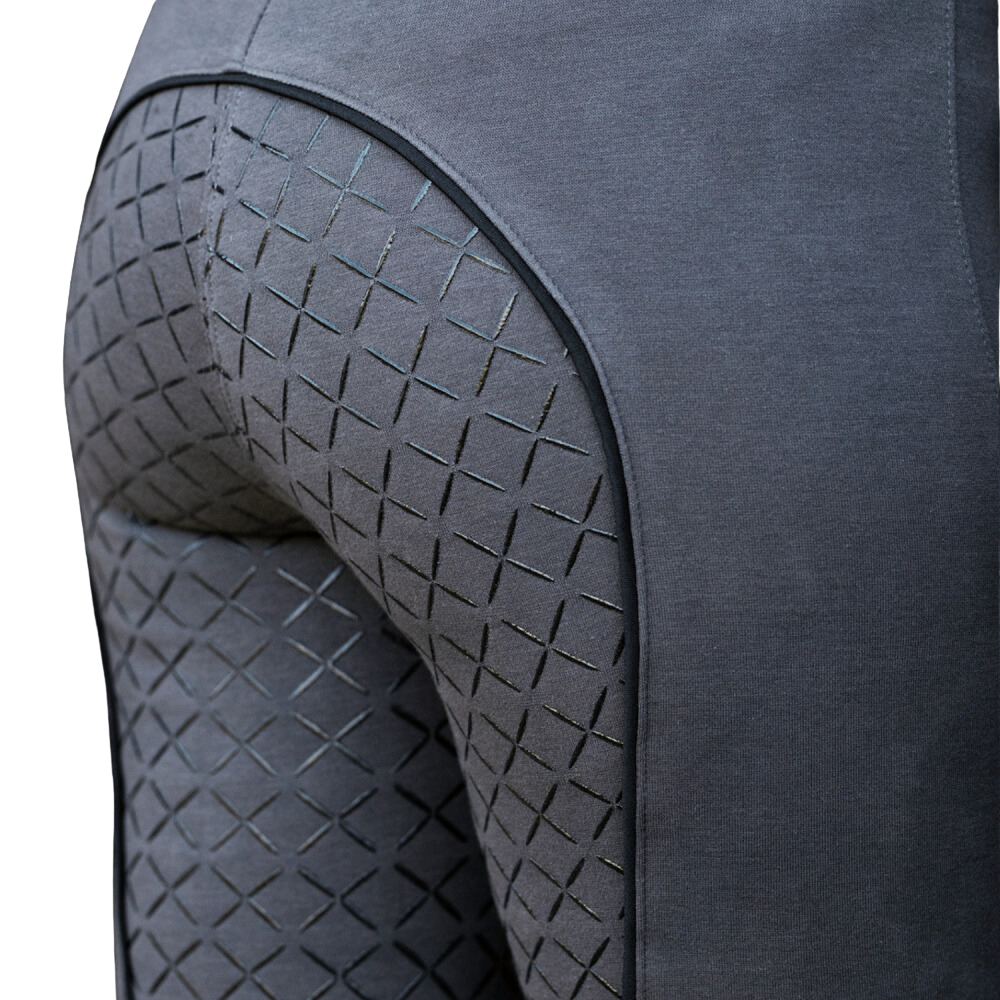 Peter Williams Womens Gel Seat Gripper Breech Grey / Black