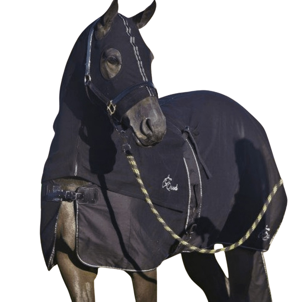 Earlwood Black Label Cotton Show Rug | Black / Silver