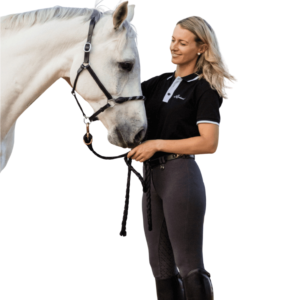 Peter Williams Womens Gel Seat Gripper Breech Grey / Black