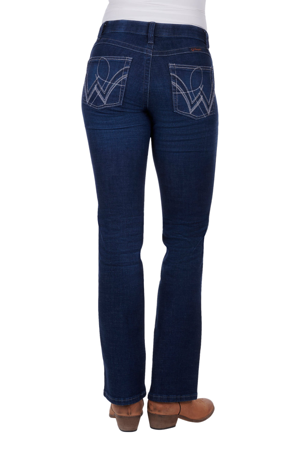 Wrangler Womens Q-Baby | Mid Rise | Bootcut | Boot Scootin | 34 Leg