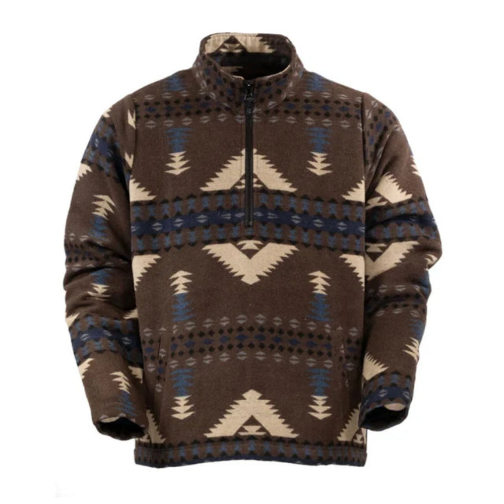 Outback Trading Mens Henley | Charlie | Brown