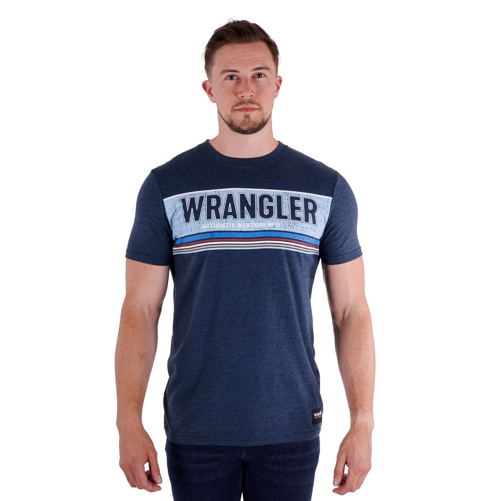 Wrangler Men's T-Shirt | Bolton | Navy / Marle