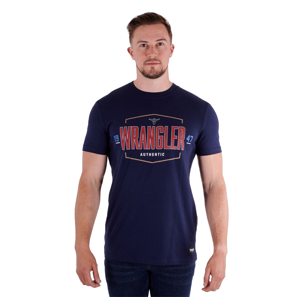 Wrangler Men's T-Shirt | Sebastian | Navy