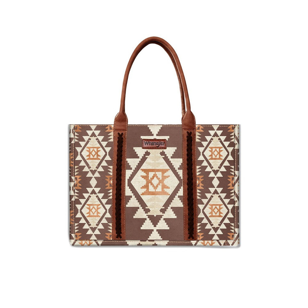 Wrangler South Western Tote Bag | Coffee / Tan