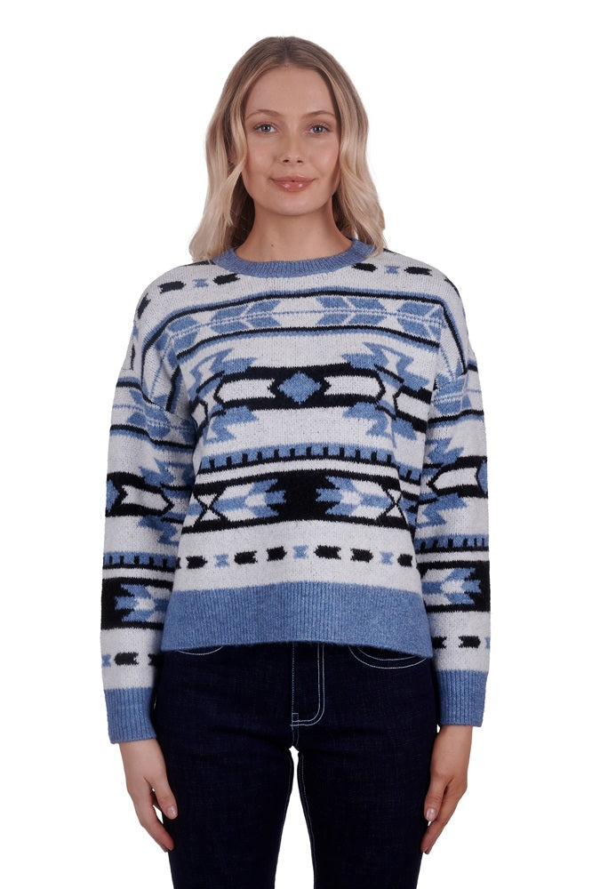 Wrangler Womens Knitted Pullover | Gigi | Blue