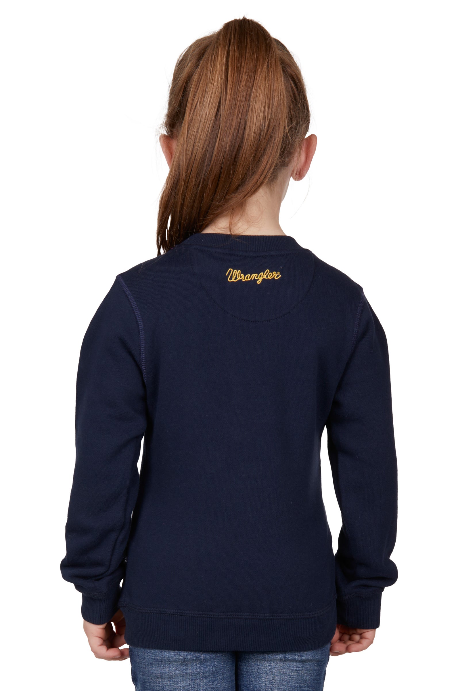 Wrangler Girls Top | Doloris Crew Neck | Navy
