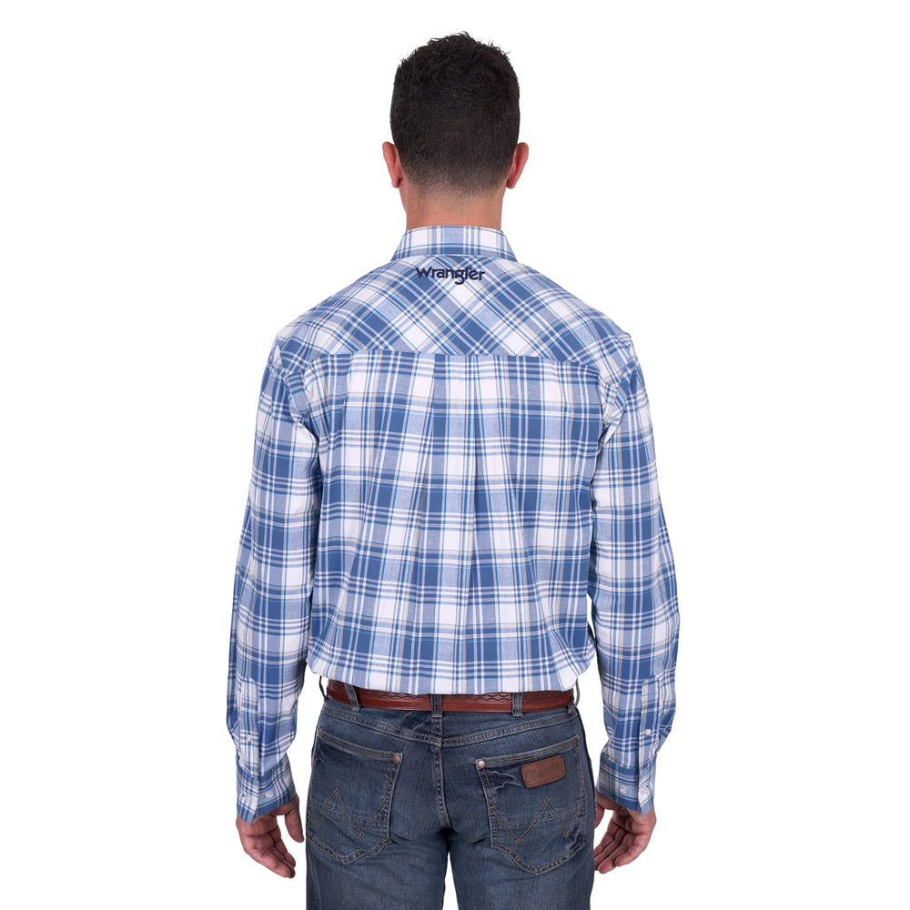 Wrangler Mens Shirt | Ranger | Blue / Tan
