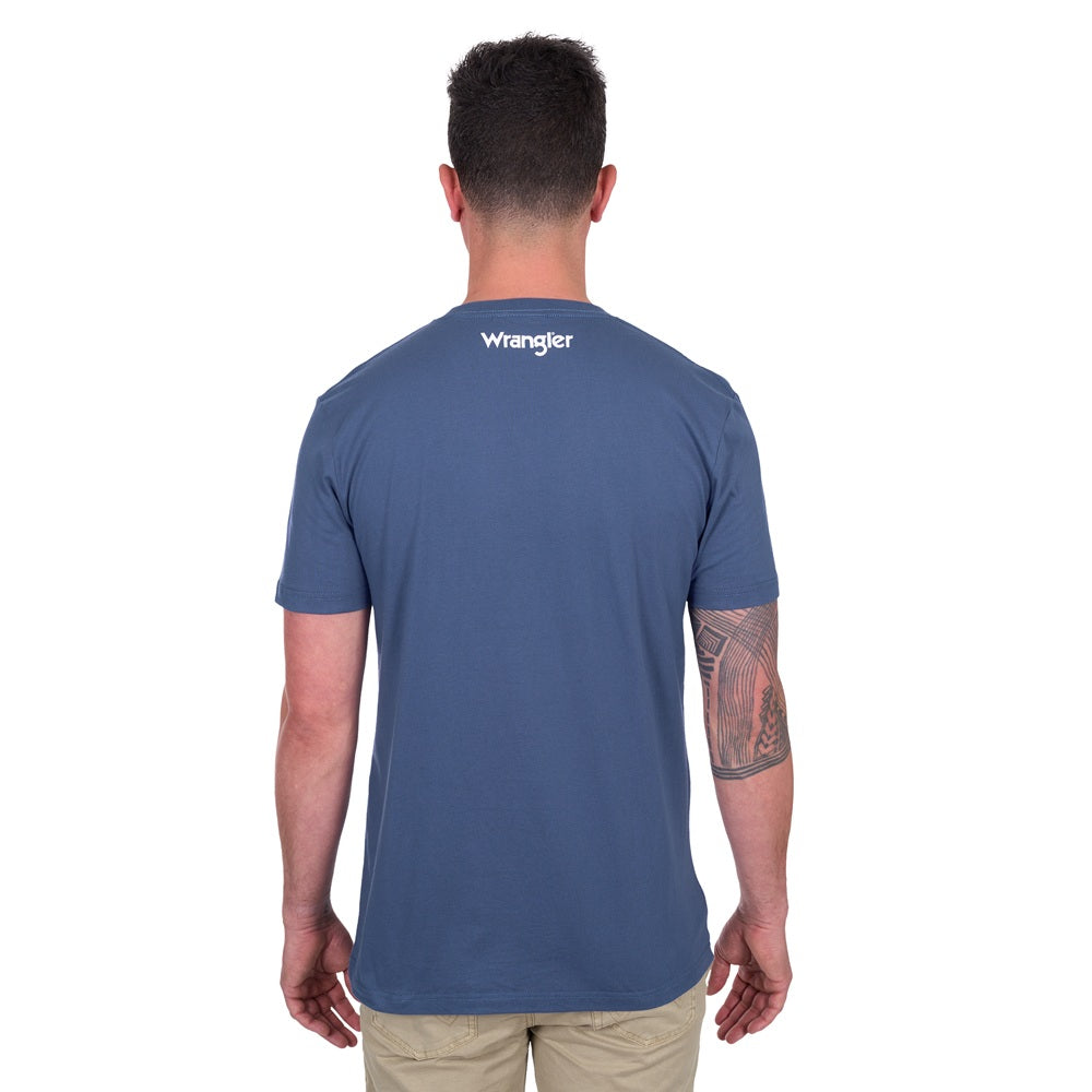 Wrangler Mens T-Shirt | Michael | Denim
