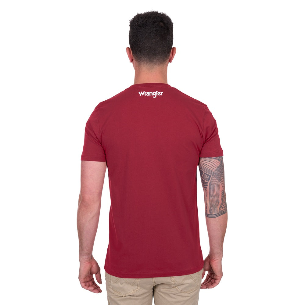 Wrangler Mens T-Shirt | Wesley | Red
