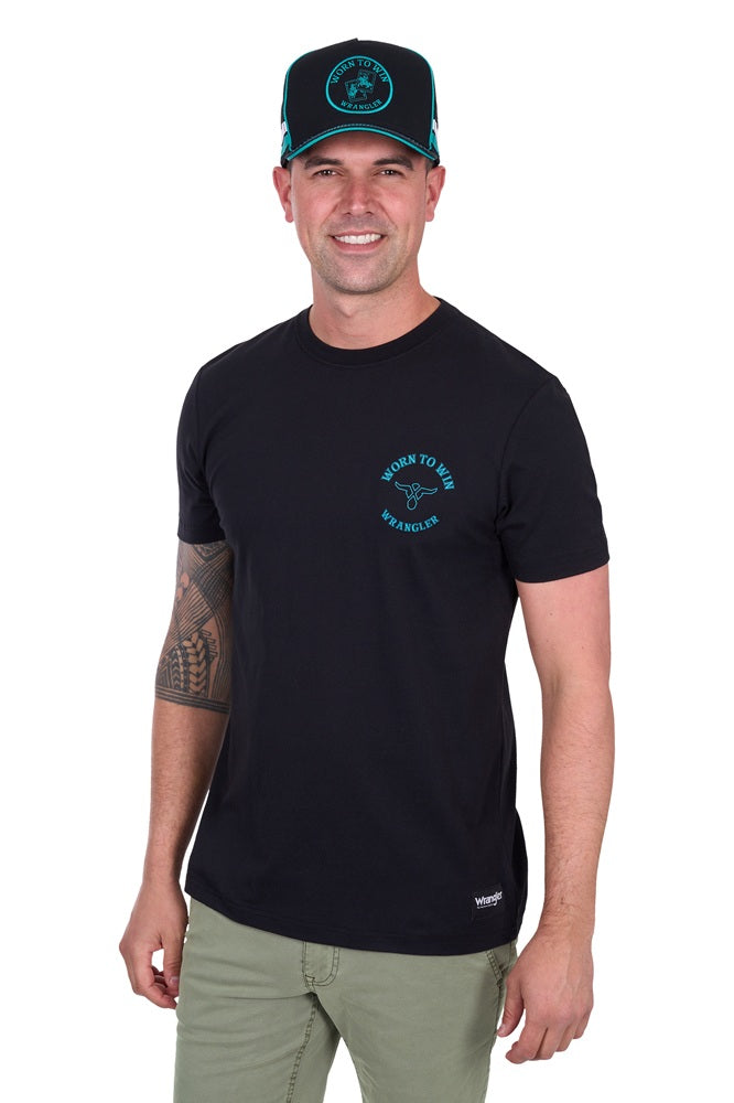 Wrangler Mens T-Shirt | Ricky | Black