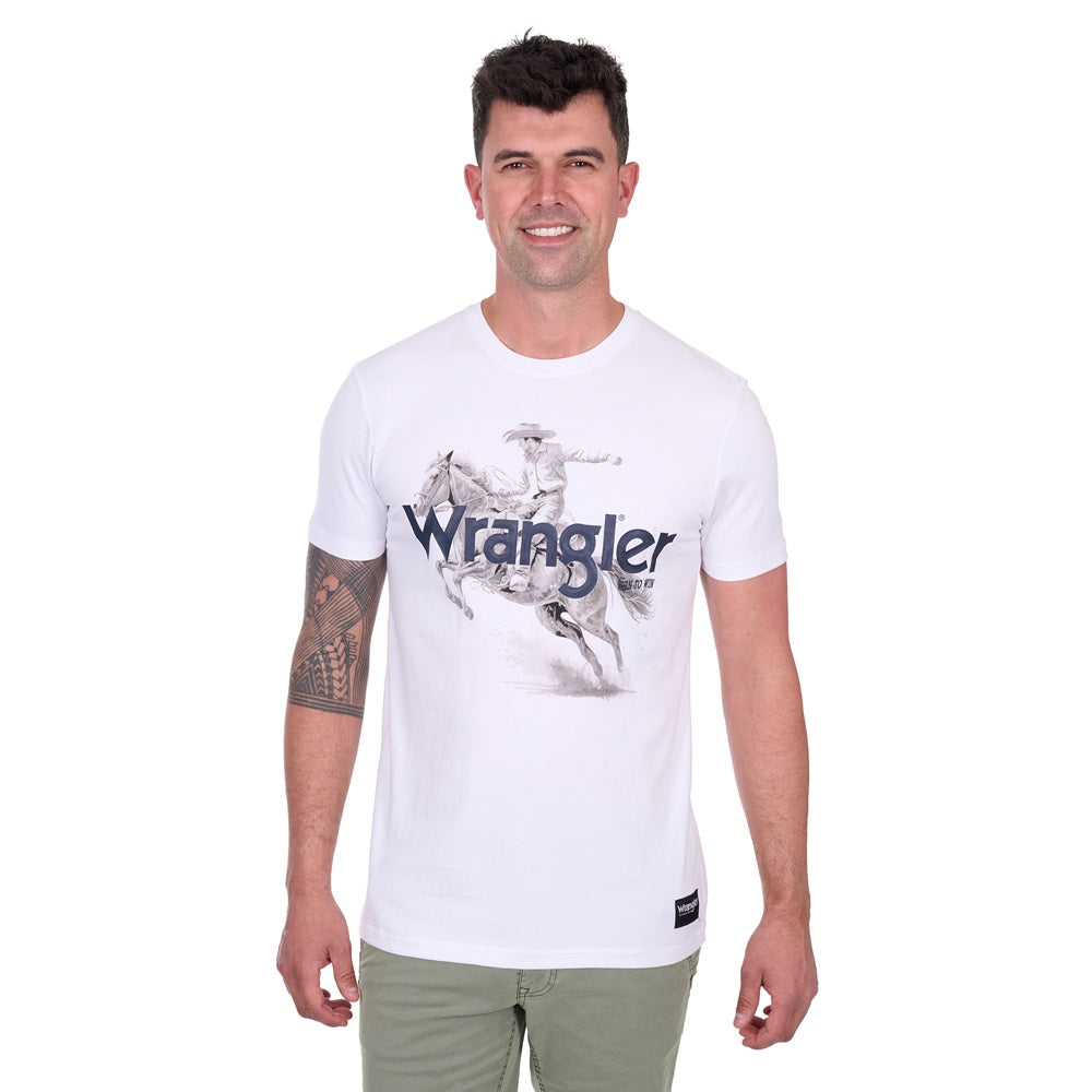 Wrangler Mens T-Shirt | Lance | White
