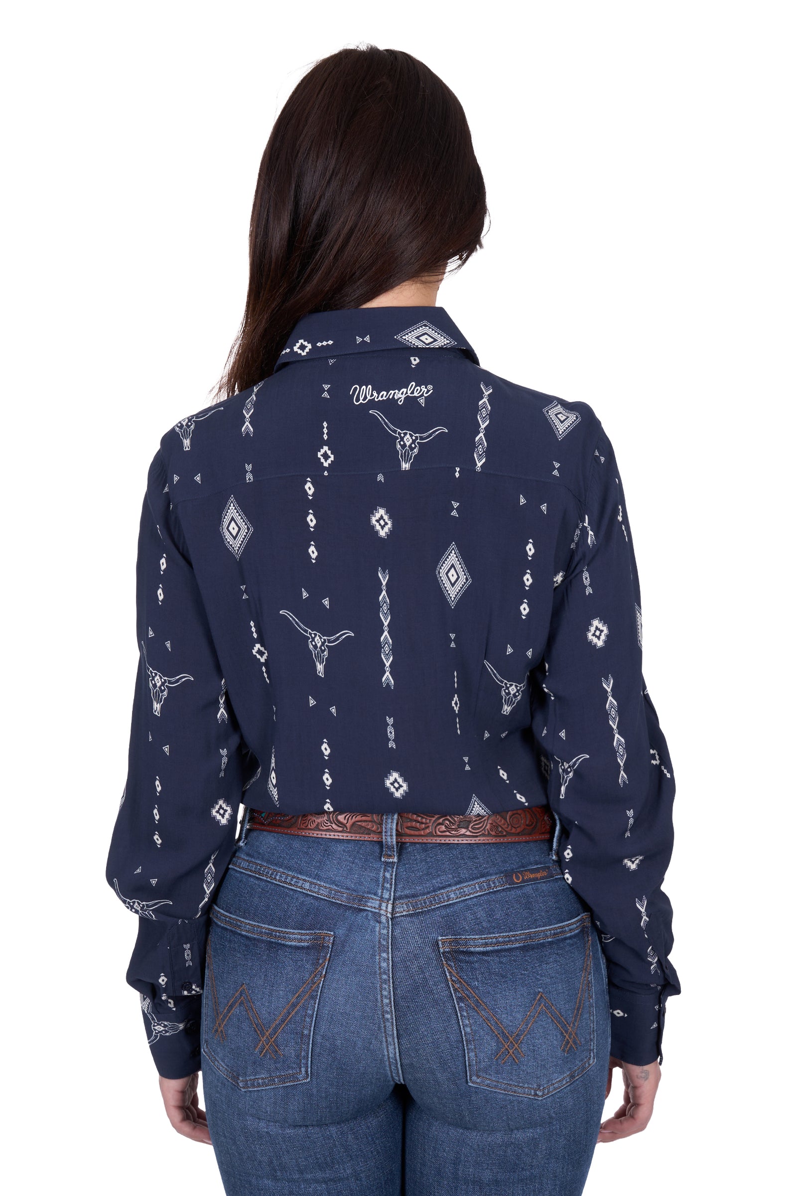 Wrangler Womens Shirt | Austin | Long Sleeve Navy