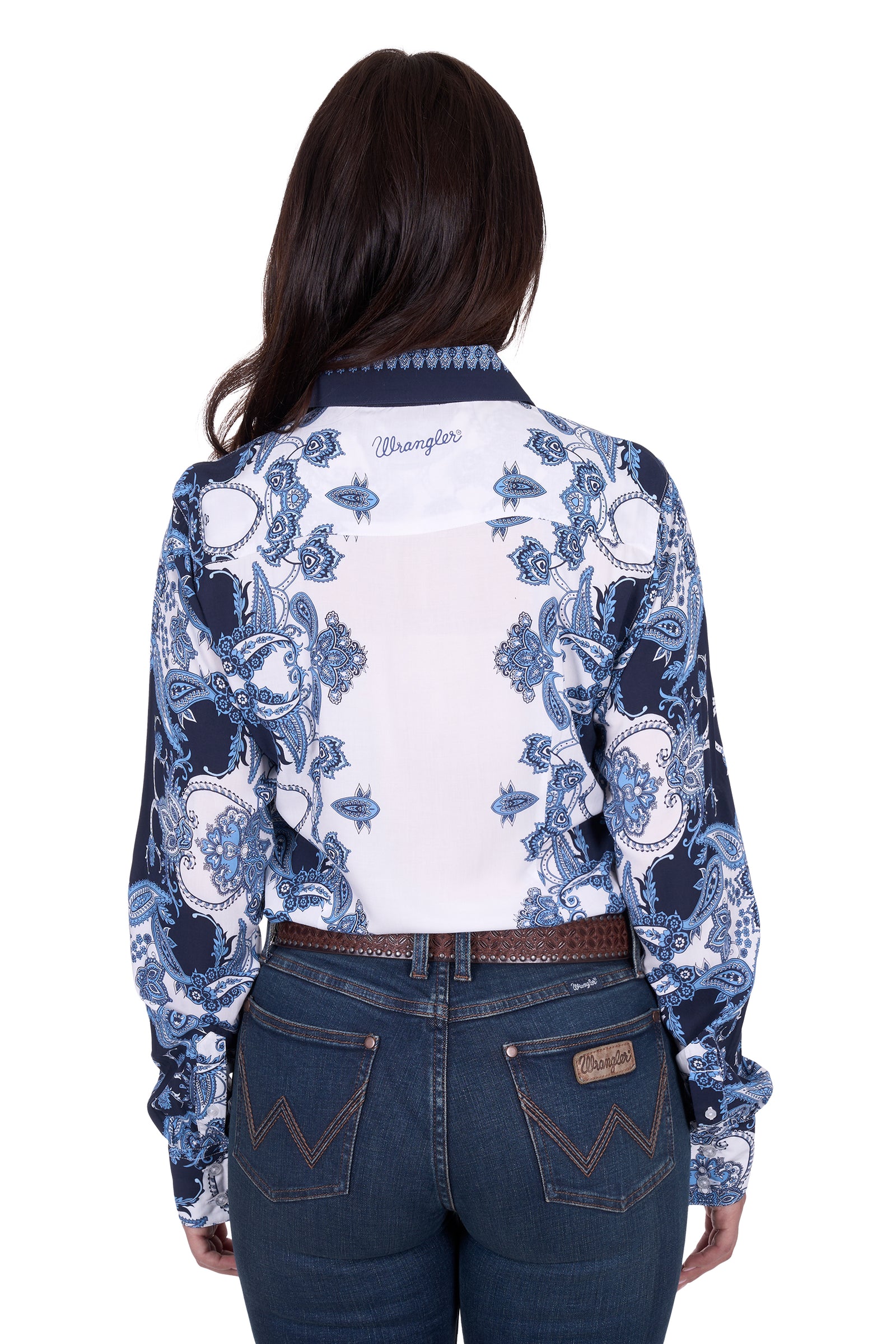 Wrangler Womens Shirt | Linda | Long Sleeve Blue