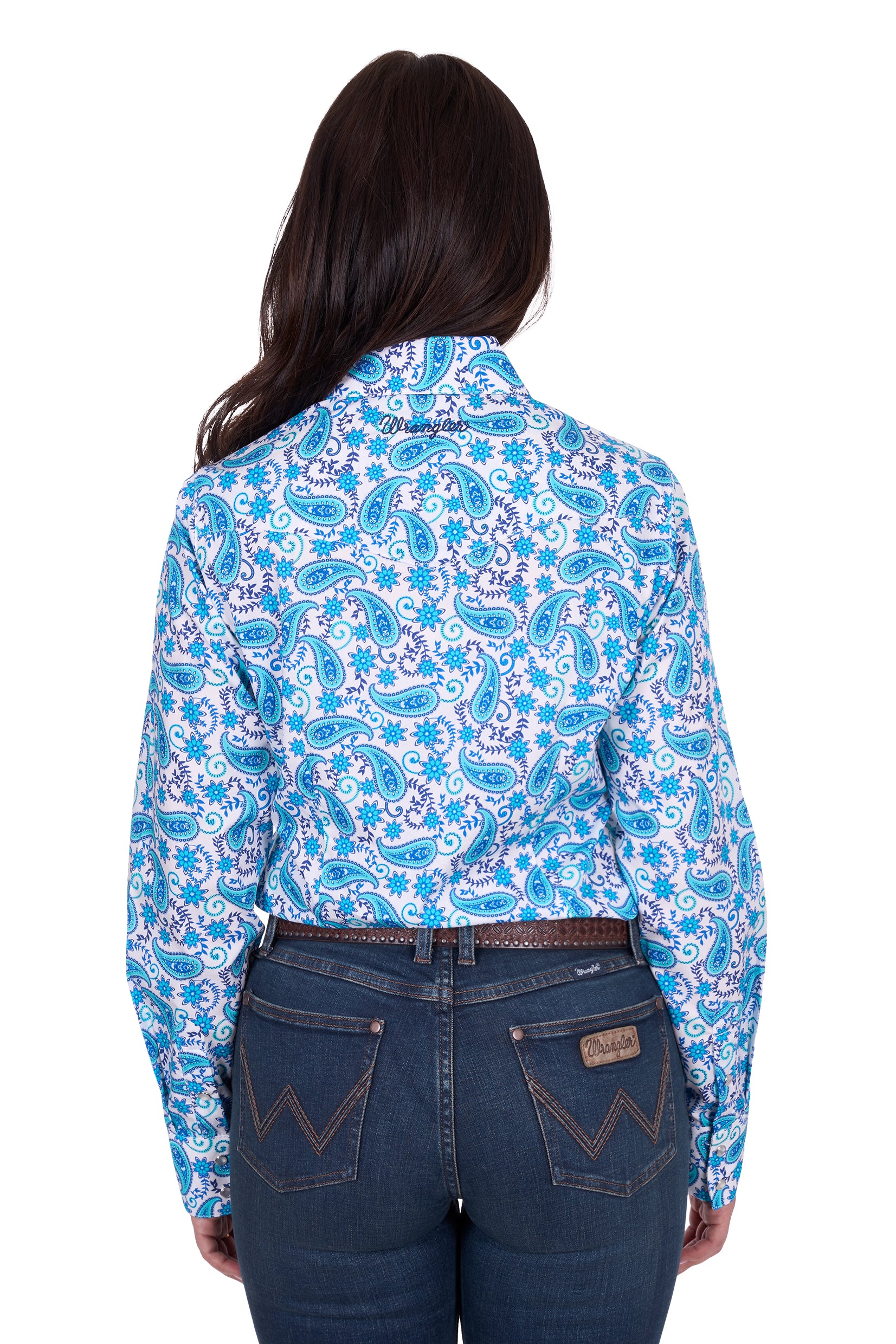 Wrangler Womens Shirt | Alissa | Long Sleeve Blue