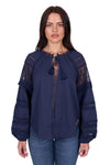 Wrangler Womens Blouse | Tamara | Long Sleeve Navy
