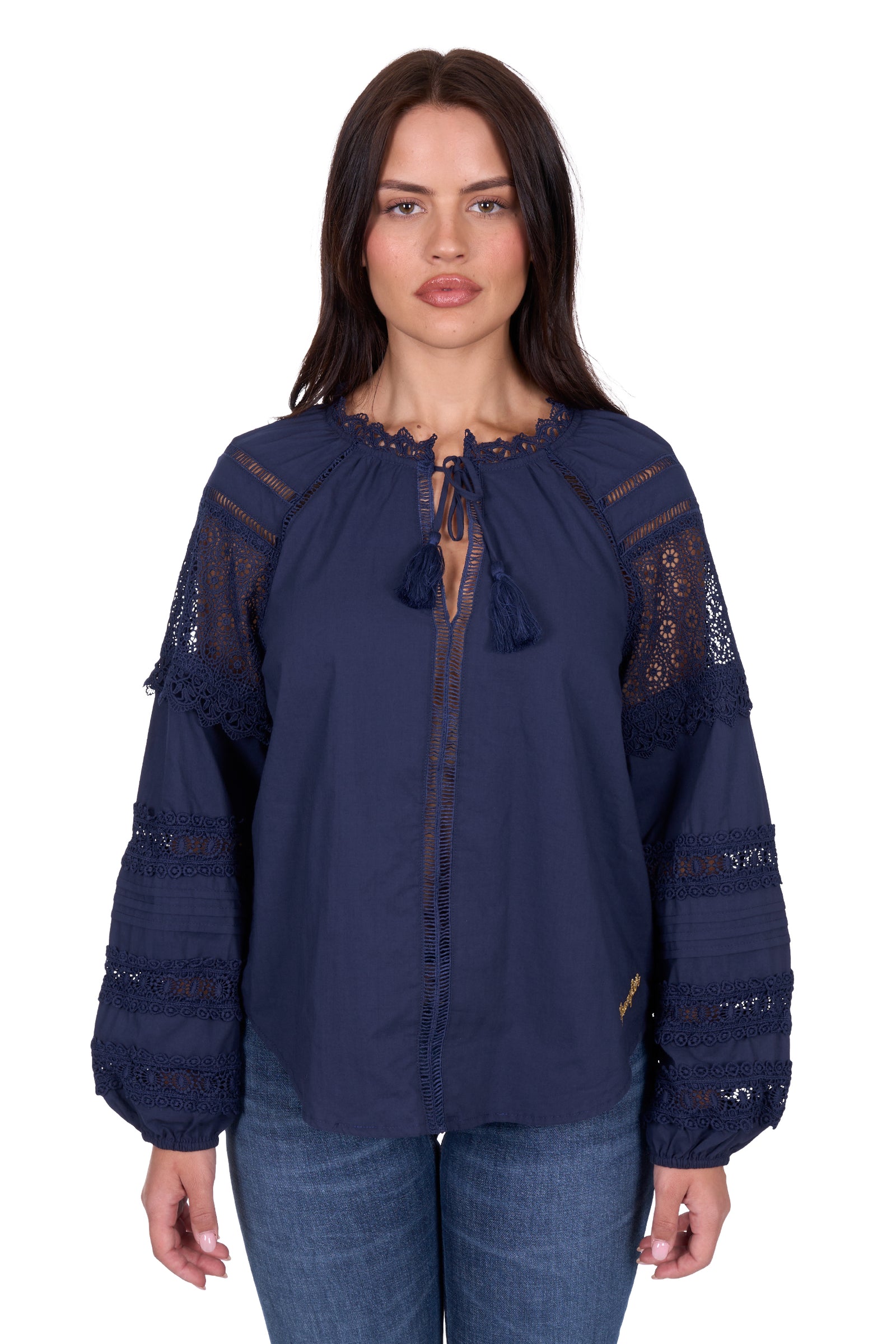 Wrangler Womens Blouse | Tamara | Long Sleeve Navy