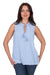 Wrangler Womens Blouse | Simone | Sleeveless Light Blue