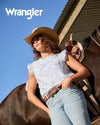 Wrangler Womens Blouse | Harlow | Sleeveless Blue