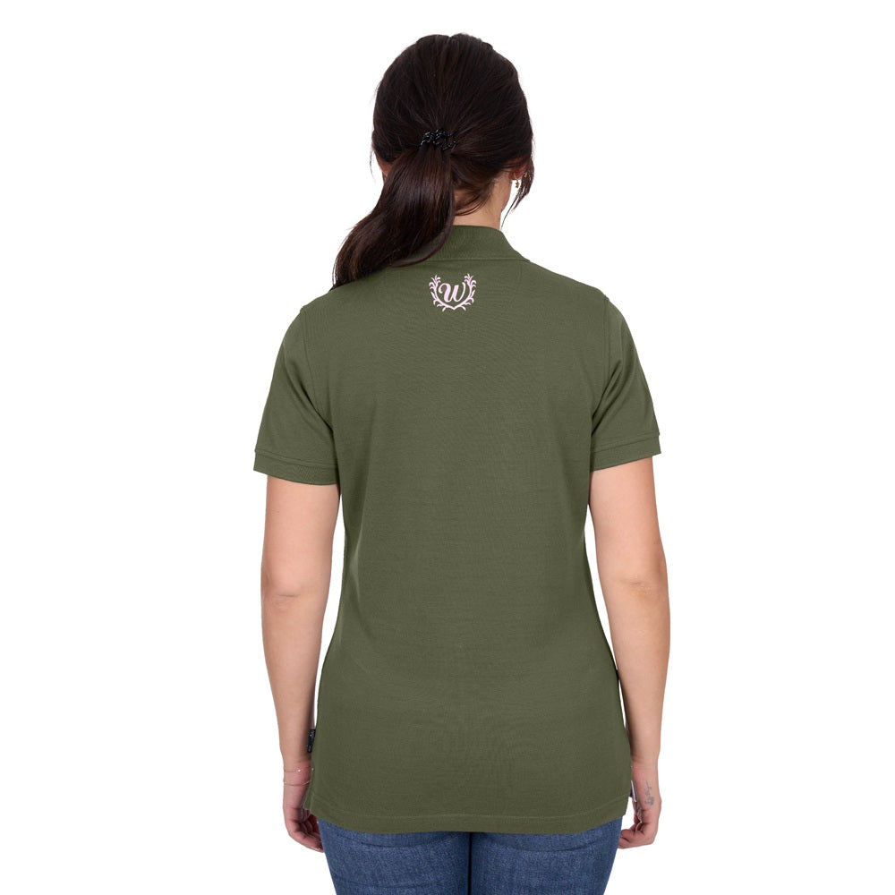 Wrangler Womens Polo | Hallie | Olive
