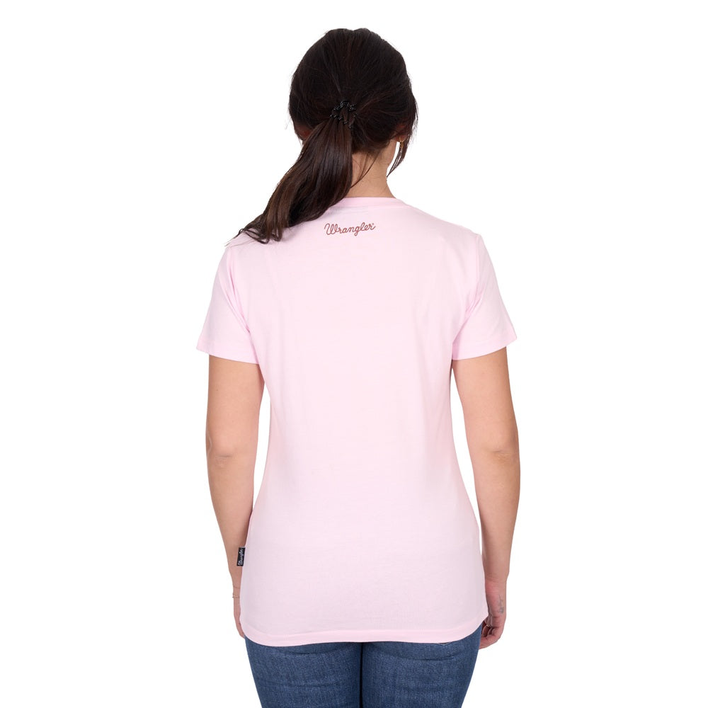 Wrangler Womens T-Shirt | Tahlia | Blush
