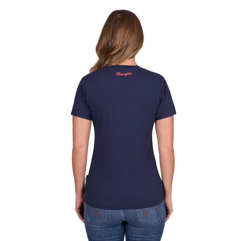 Wrangler Womens T-Shirt | Lottie | Navy
