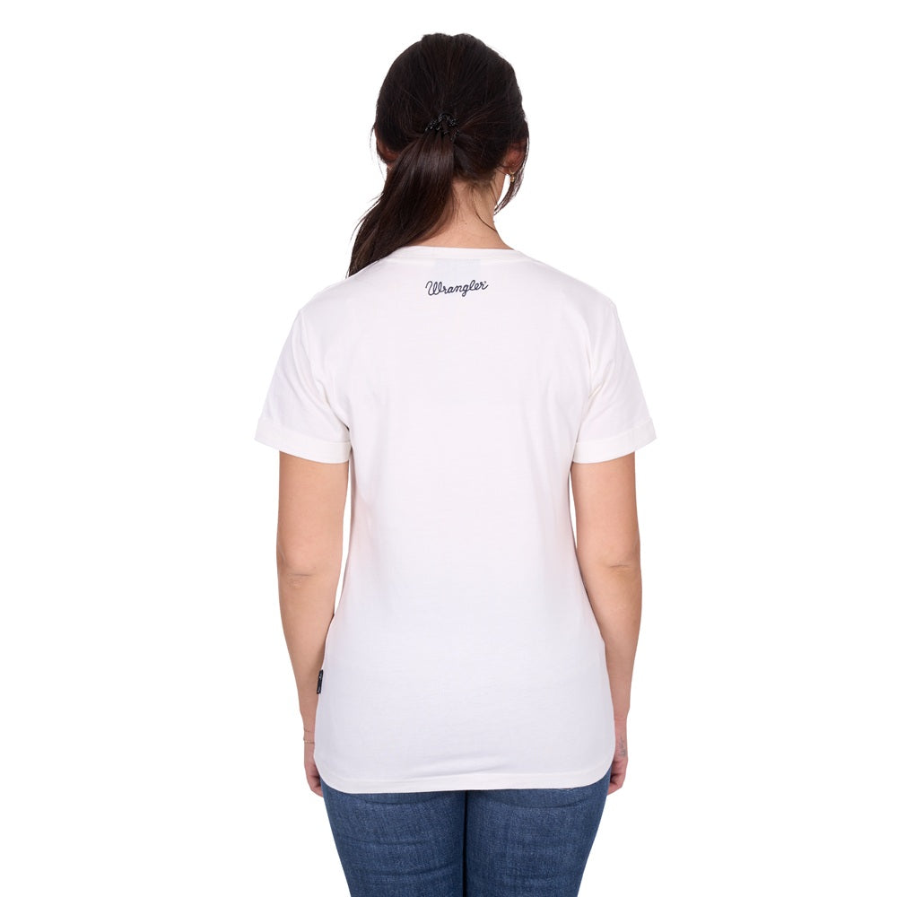 Wrangler Womens T-Shirt | Piper | Cream
