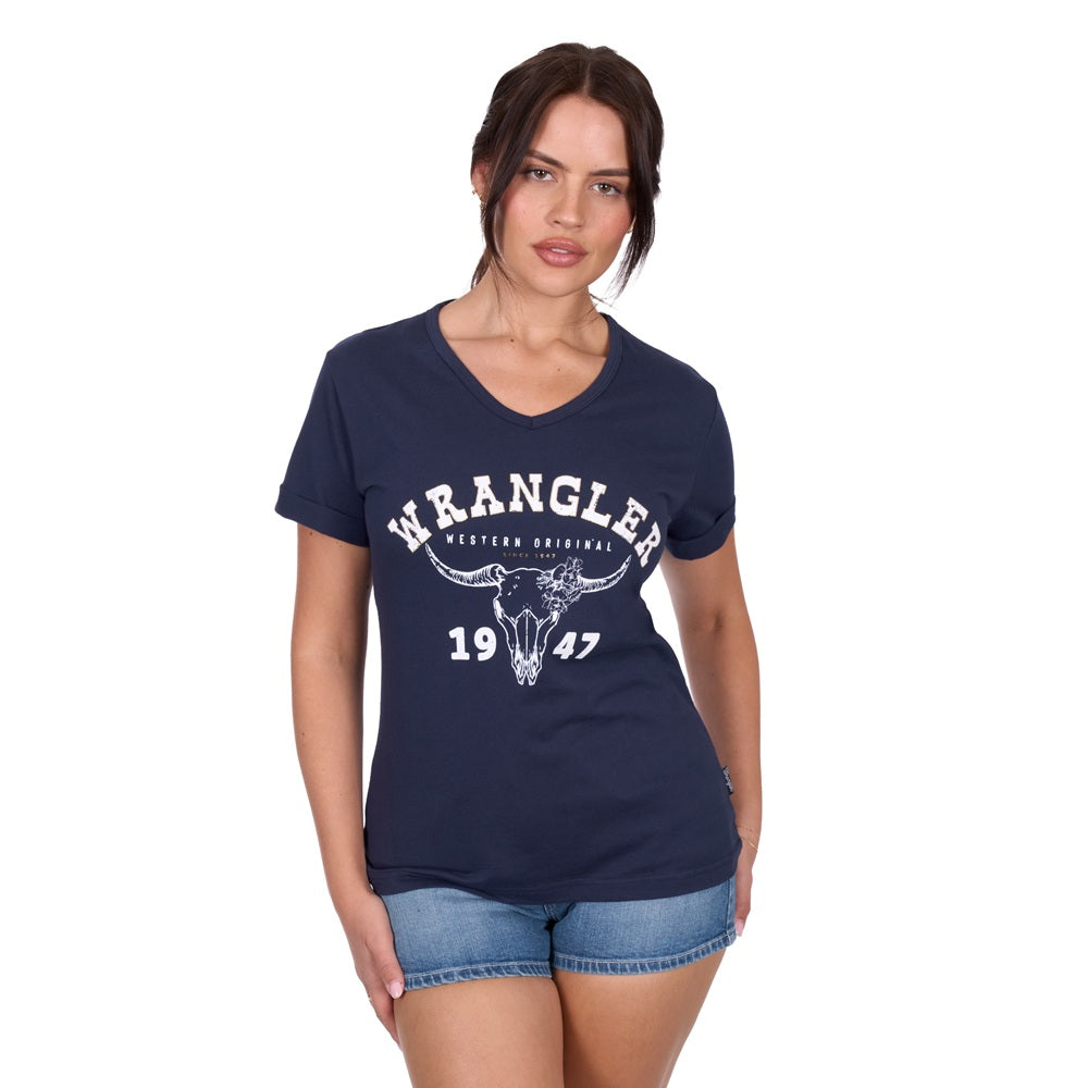 Wrangler Womens T-Shirt | Reece | Navy
