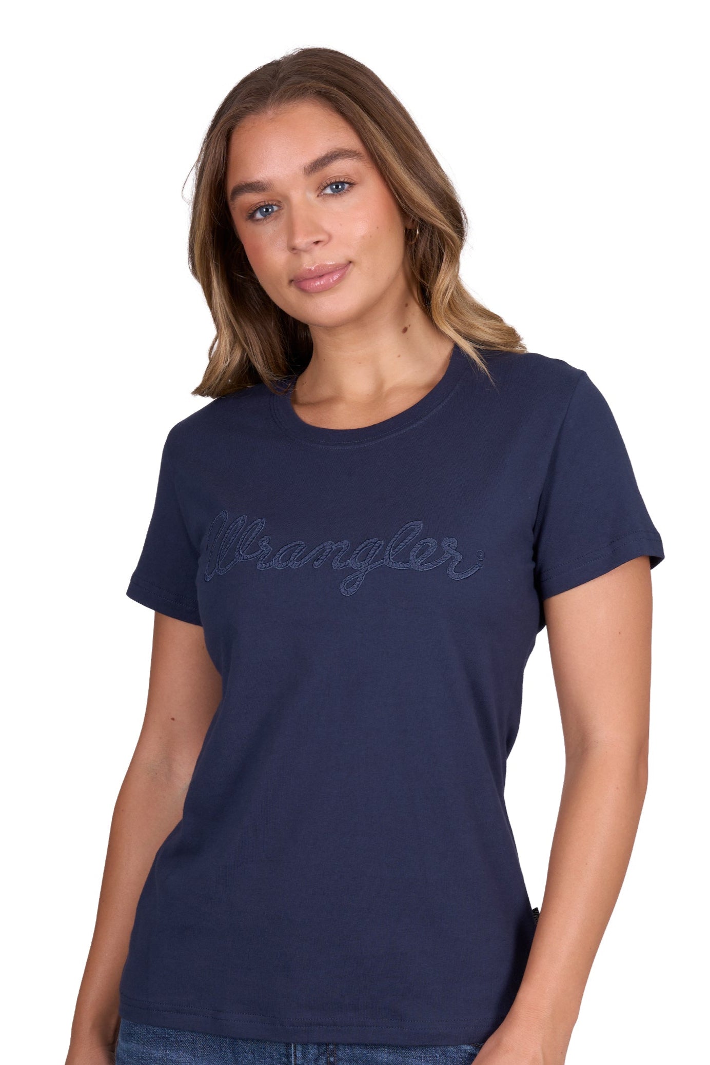 Wrangler Womens T-shirt | Texas | Short Sleeve Navy