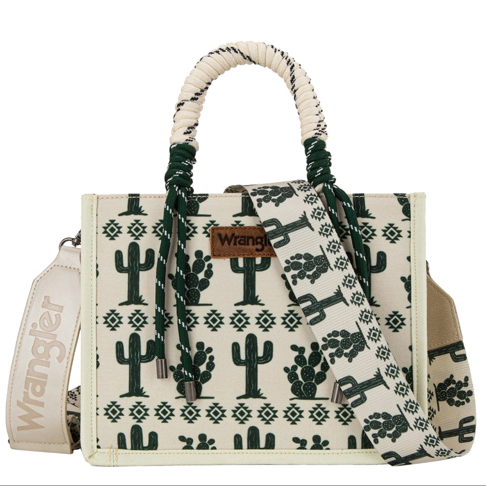 Wrangler Hand Bag | Southwestern Rope Handle | Beige