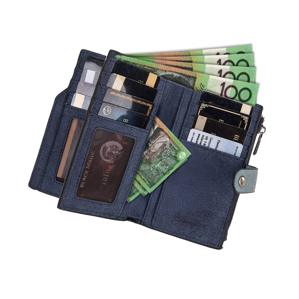 Wrangler Wallet | W Stitch | Navy