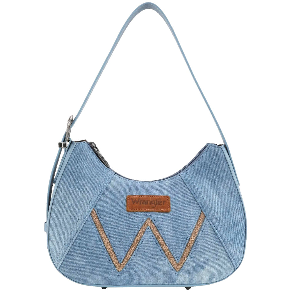 Wrangler Shoulder Bag | Willa | Light Denim