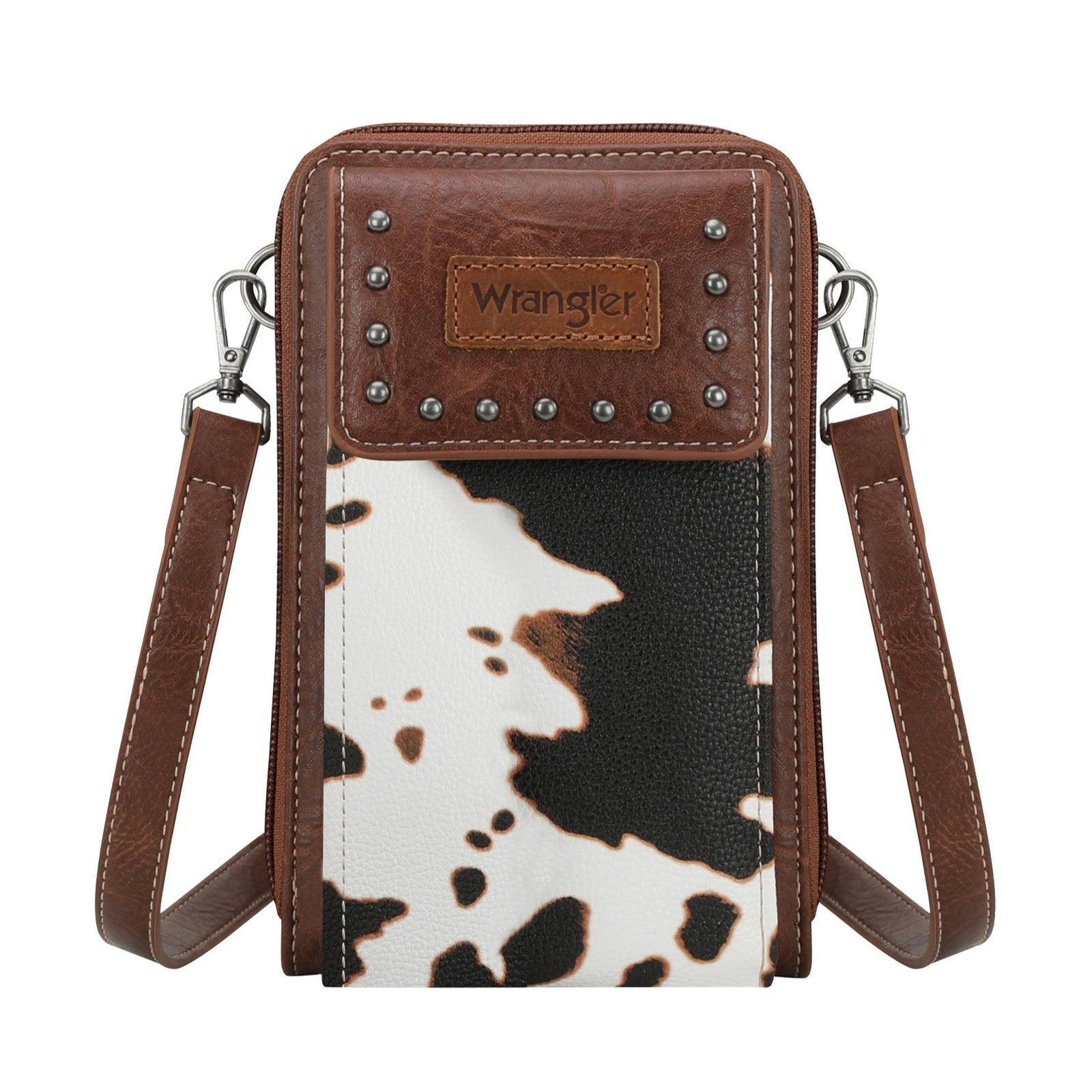 Wrangler Phone Wallet Bag | Cow Print