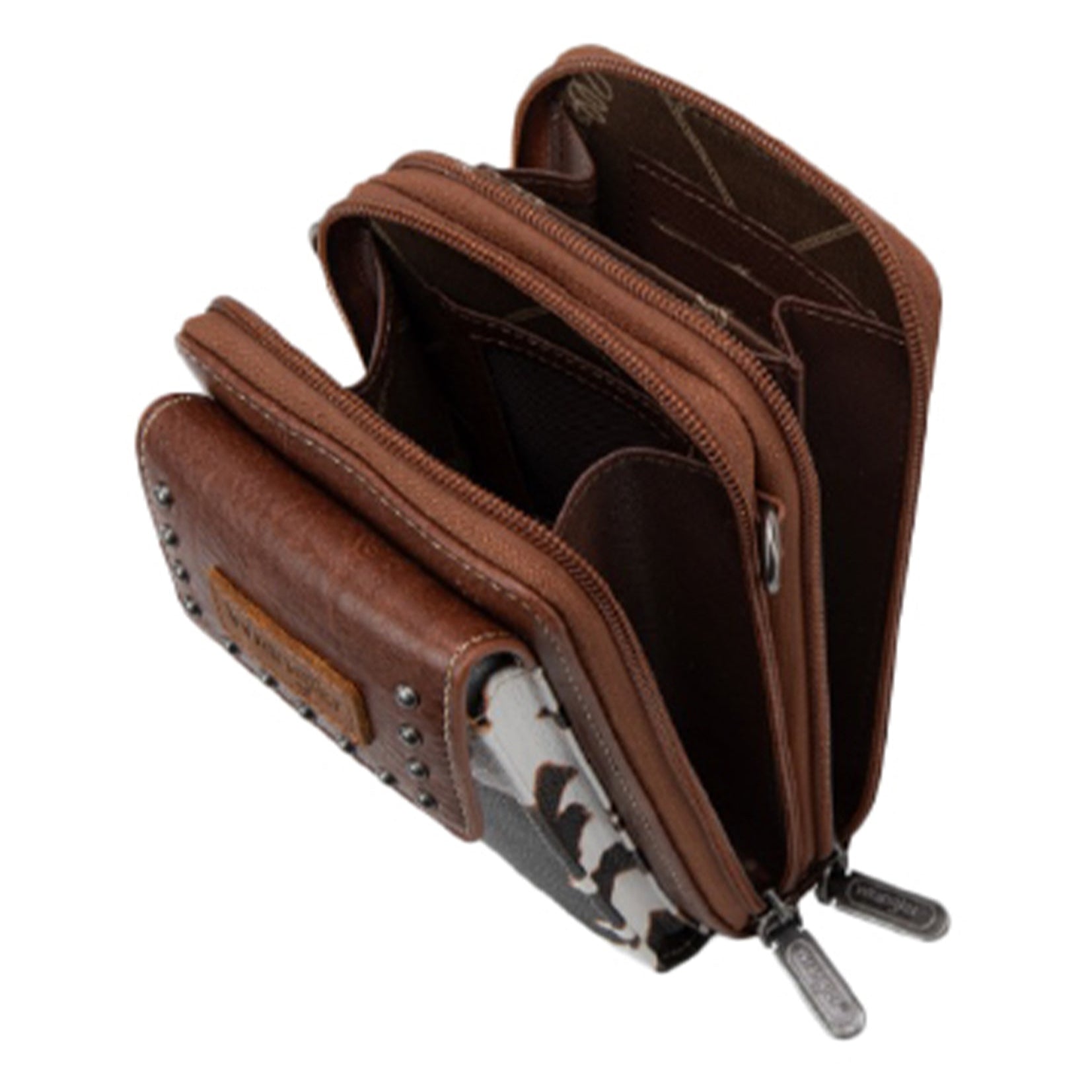 Wrangler Phone Wallet Bag | Cow Print