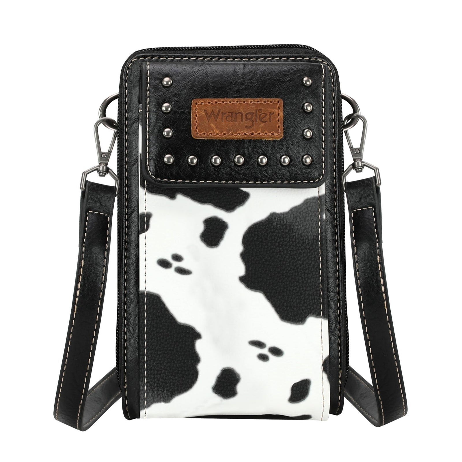 Wrangler Phone Wallet Bag | Cow Print