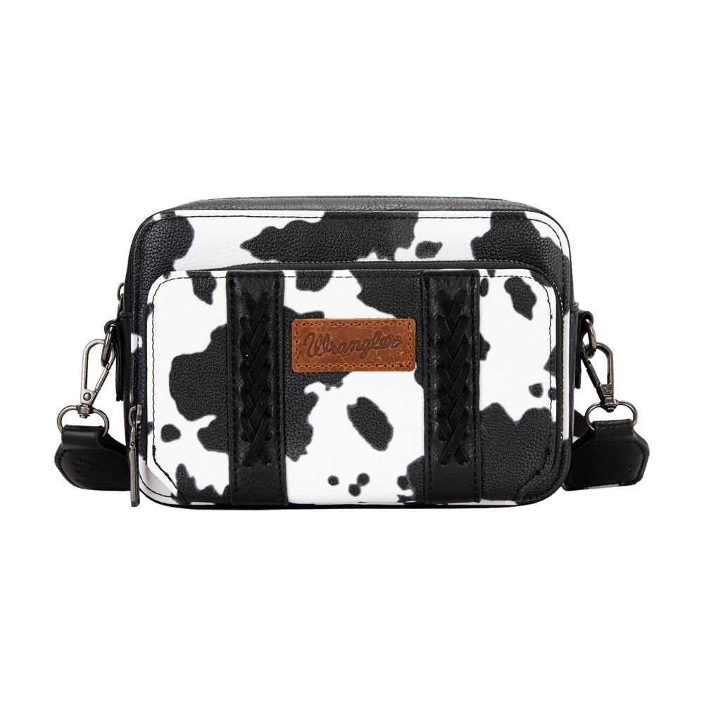 Wrangler Crossbody Bag | Cowprint | Black | Small