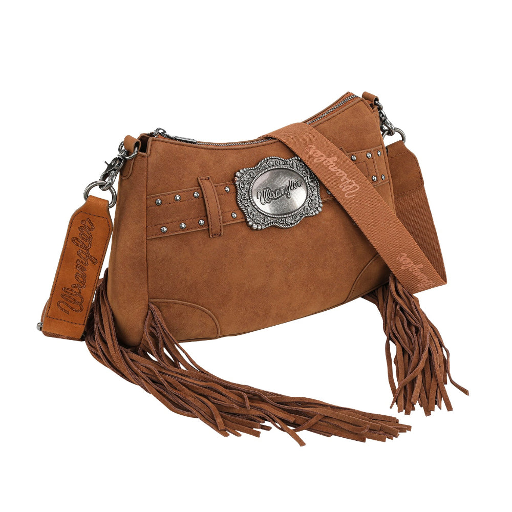 Wrangler Shoulder Bag | Feature Buckle | Tan