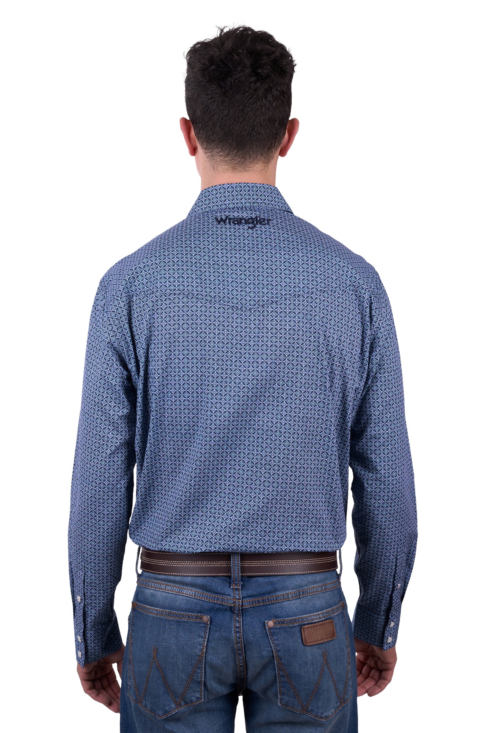 Wrangler Mens Shirt | Theo | Navy / Blue
