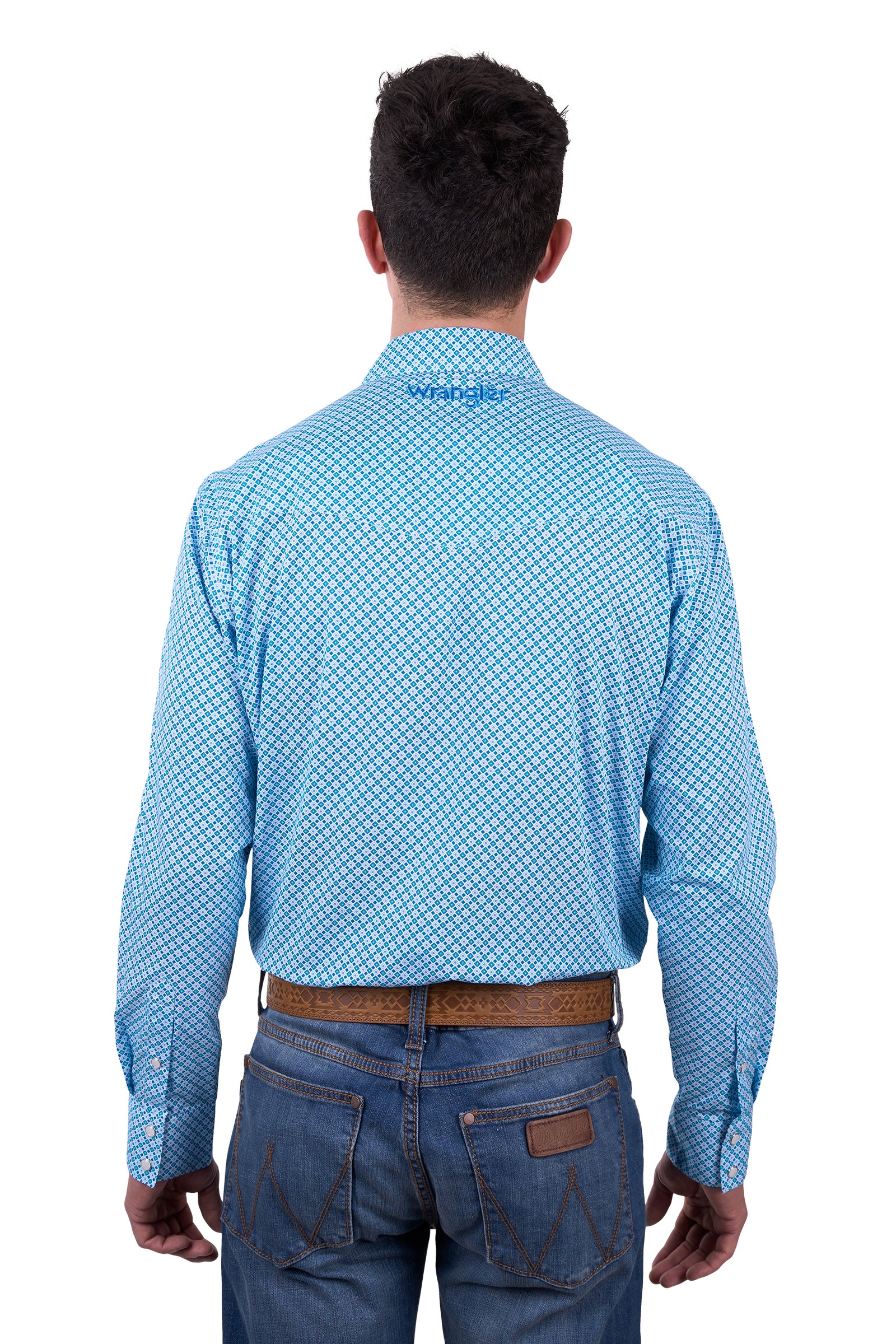 Wrangler Mens Shirt | Jude | Blue / Teal