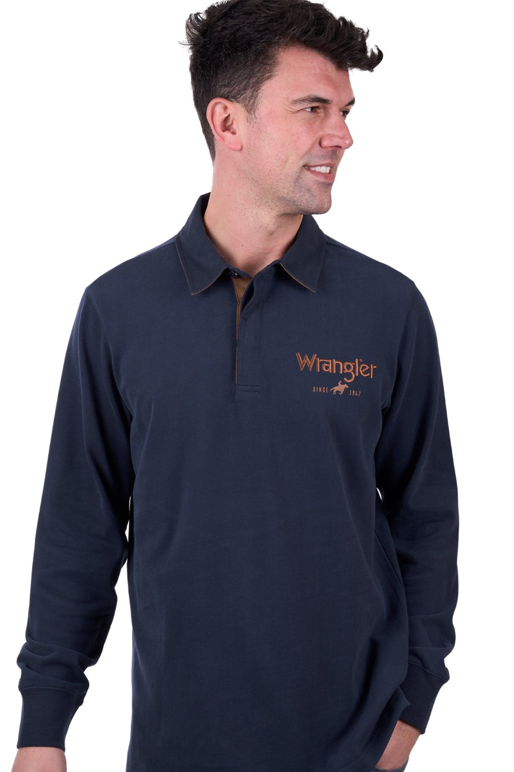 Wrangler Mens Rugby | Nash | Navy