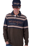 Wrangler Mens Rugby | Nico | Tan Marle / Navy