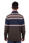 Wrangler Mens Rugby | Nico | Tan Marle / Navy
