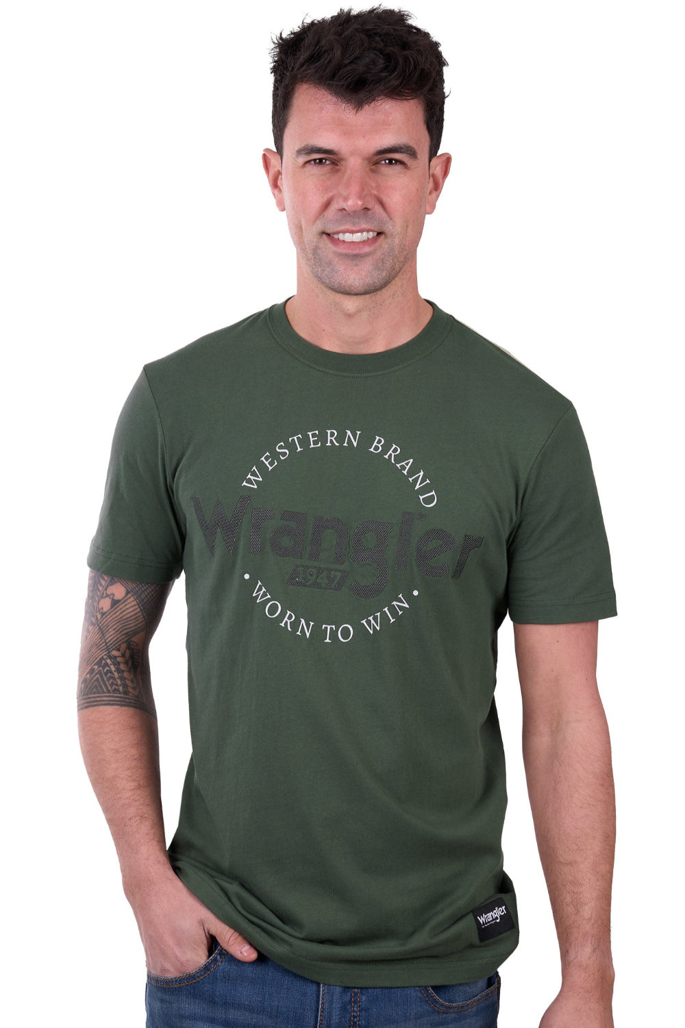 Wrangler Mens T-Shirt | Cole | Cypress
