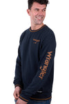 Wrangler Mens Top | Dion Crew Neck | Navy